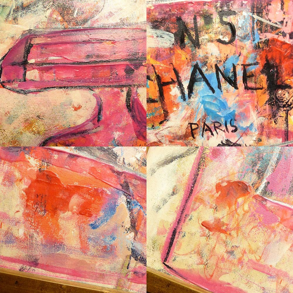 Francfranc / フランフラン シャネルN°5 パフューム 額装 油絵 Francfranc / フランフラン シャネルN°5 パフューム 額装 油絵