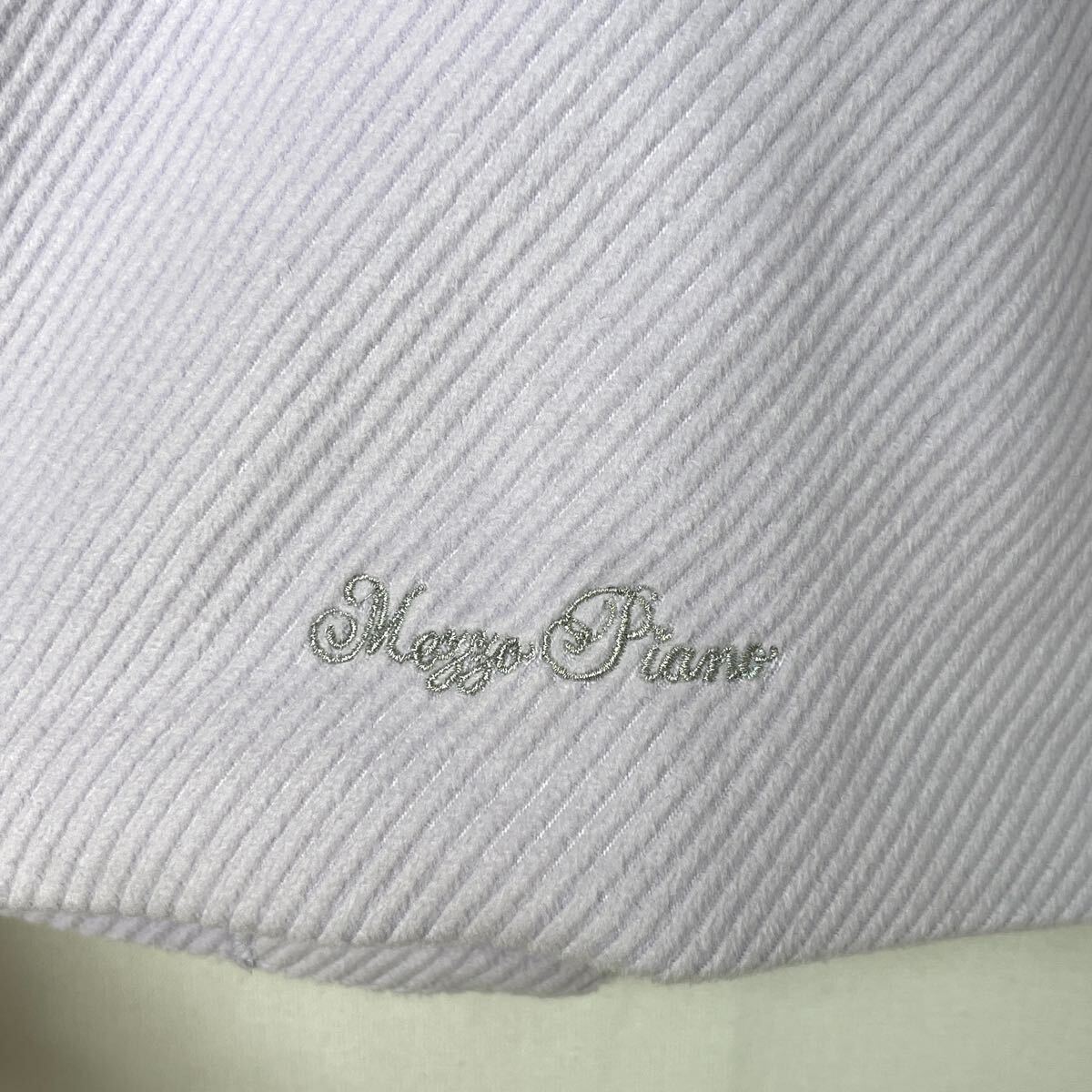 mezzo piano メゾピアノ コート ジャケット 襟ファー ラウンドカラー ラベンダー 紫 リボン アウター 130 キッズ 女の子_画像3