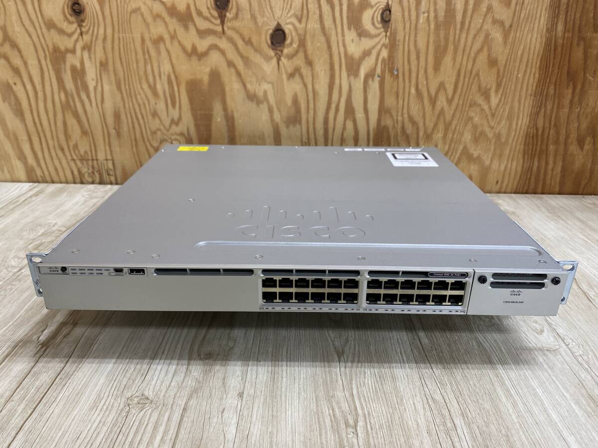 *6004-0924 * простой подтверждено / электризация гарантия * Cisco WS-C3850-24P-E V06 Catalyst 3850 серии PoE+ 1RU первый период . завершено переключатель отправка размер :D