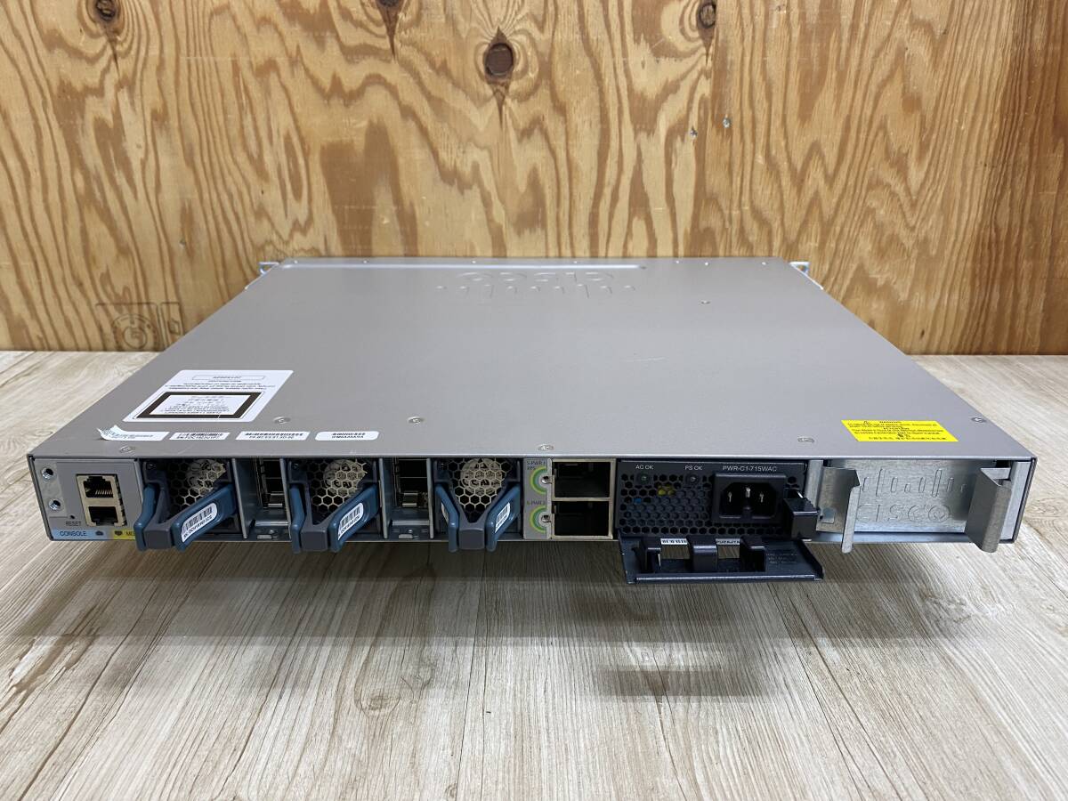 *6004-0924 * простой подтверждено / электризация гарантия * Cisco WS-C3850-24P-E V06 Catalyst 3850 серии PoE+ 1RU первый период . завершено переключатель отправка размер :D
