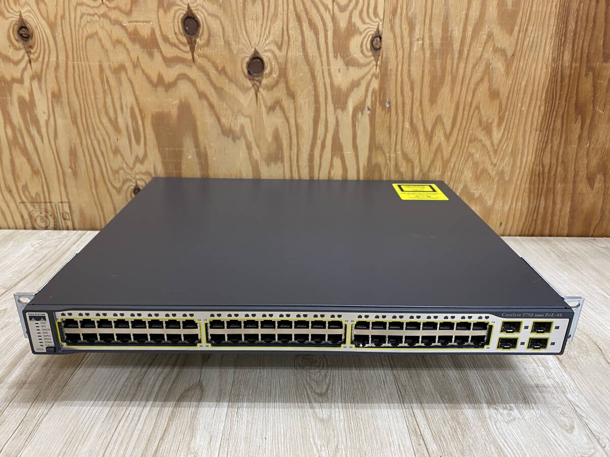 *6004-0924 * простой подтверждено / электризация гарантия * Cisco WS-C3750-48PS-S V06 Catalyst 3750 серии первый период . завершено переключатель отправка размер :D
