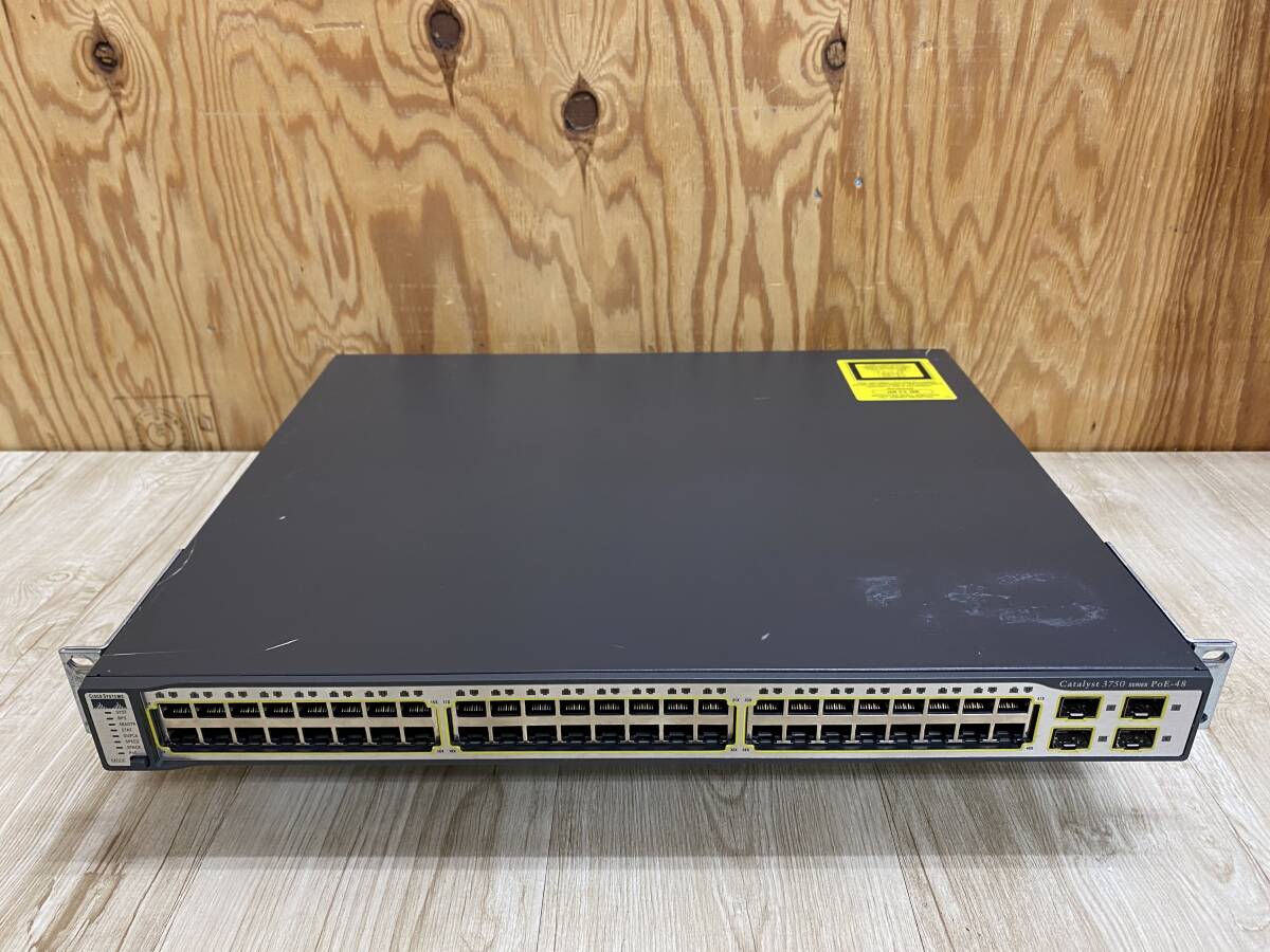 *6004-0924 * простой подтверждено / электризация гарантия * Cisco WS-C3750-48PS-S V08 Catalyst 3750 серии первый период . завершено переключатель отправка размер :D