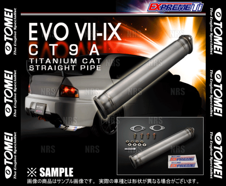TOMEI 東名パワード EXPREME Ti チタン 觸媒ストレートパイプ ランサーエボリューション7/8/9 CT9A 4G63 (431003