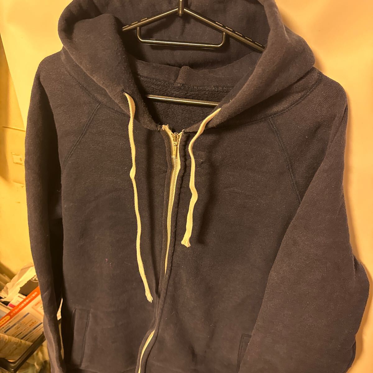 SMR パーカー　日本製 ジップアップ　リプ長_画像3