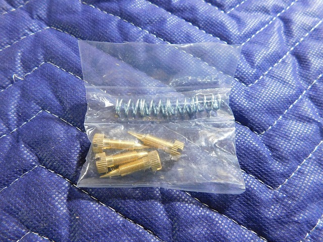 TC205◎新品　亀有？　ソレックス　44φ　50φ　2，3，4型　25㎜　パイロットスクリュー　スプリング付き　4個セット　旧車