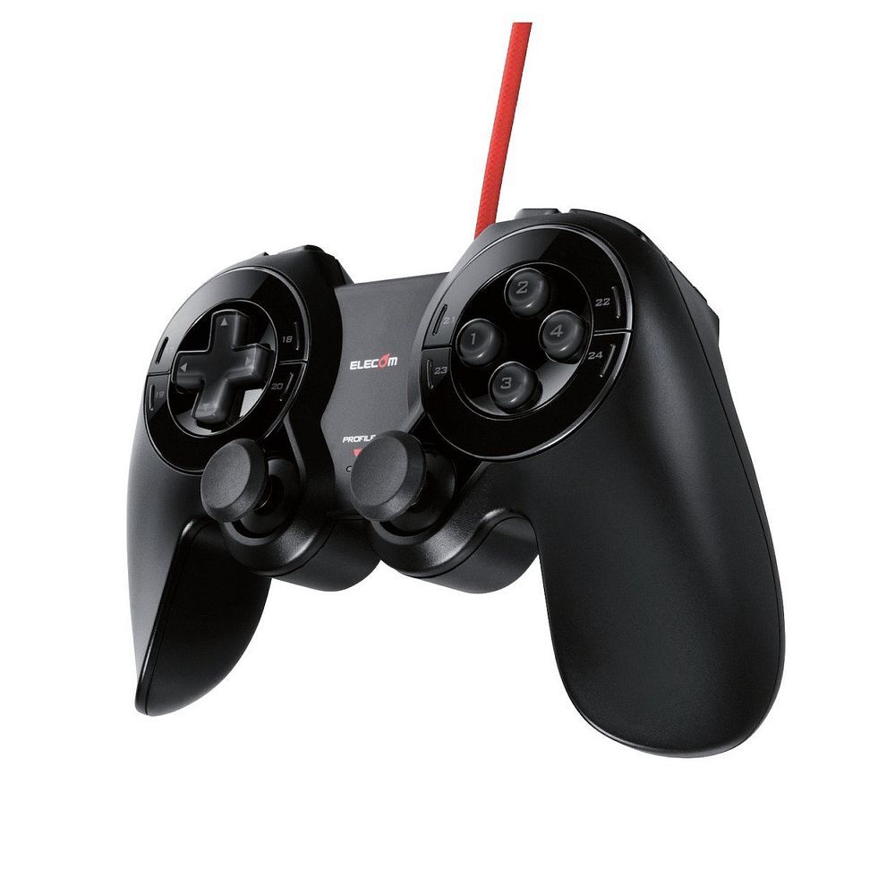 エレコム USB ゲームパッド 24ボタン MMOゲーミング DUXシリーズ ブラック JC-DUX60BK_画像6