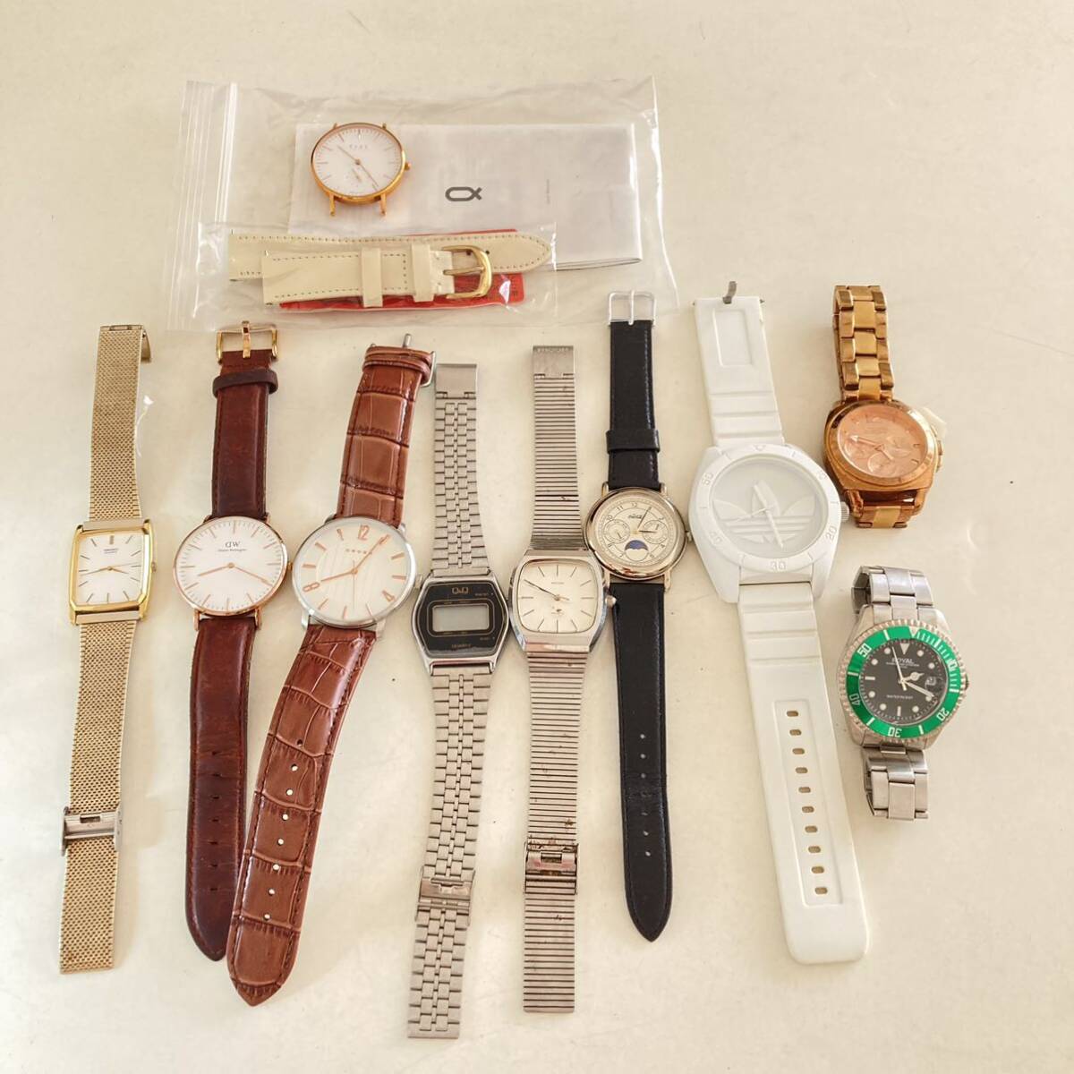 542-0248 腕時計 10点まとめて　SEIKO adidas COACH DW CROSS Q&Q RICOH など