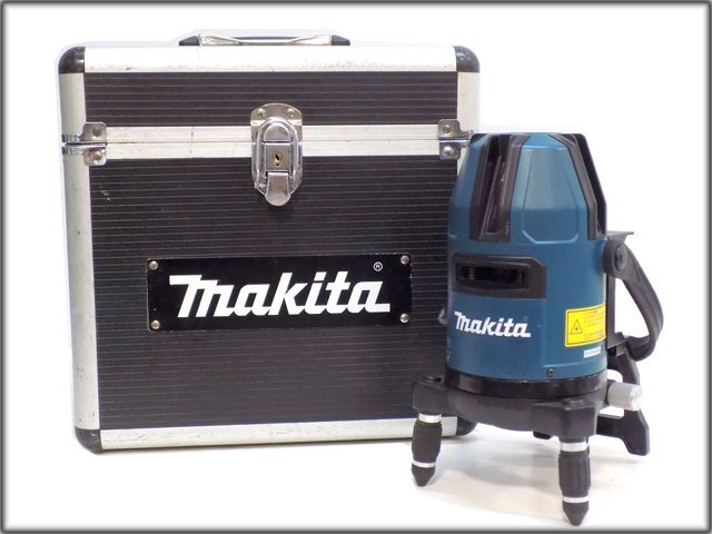 動作品 makita/マキタ◆充電式屋内・屋外兼用墨出し器 SK40GD レーザー墨出し器◆グリーンレーザー 防塵・防水設計 ジンバル式レーザー