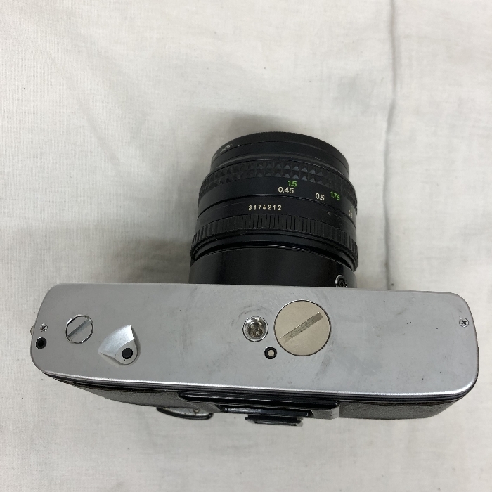 フィルムカメラ MINOLTA XG-E + MD ROKKOR 50mm 2 ジャンク品 minolta XG-E MD ROKKOR 1:1.4 f=50mm フィルム