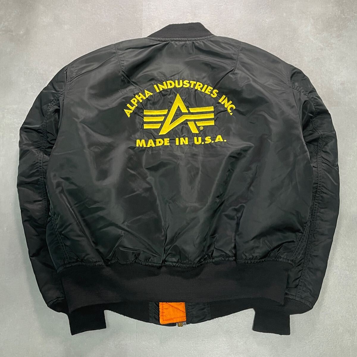 ALPHA INDUSTRIES USA製 MA-1 バック刺繍 ブラック XL|Yahoo ALPHA INDUSTRIES USA製 MA-1 バック刺繍 ブラック XL|Yahoo