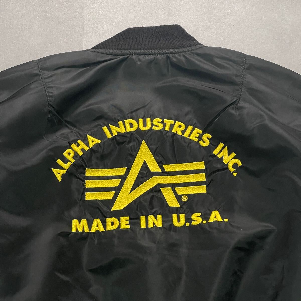 ALPHA INDUSTRIES USA製 MA-1 バック刺繍 ブラック XL|Yahoo ALPHA INDUSTRIES USA製 MA-1 バック刺繍 ブラック XL|Yahoo