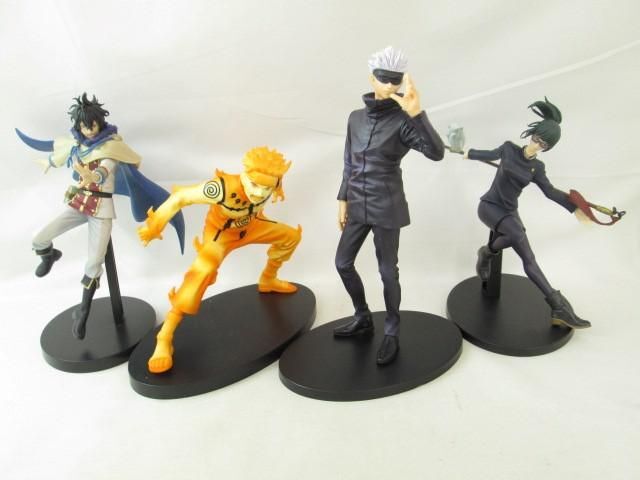 【中古品 同梱可】 フィギュア 呪術廻戦 五条悟 禪院真希 ブラッククローバー ユノ 他 呪祓ノ術 DXF 等 4点セット