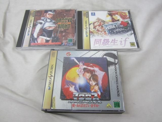 【同梱可】中古品 ゲーム セガ セガサターン ソフト 3点 グルーヴ オン ファイト 等 グッズセット