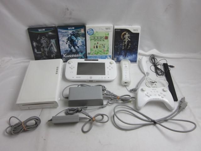 【同梱可】中古品 ゲーム Wii U 本体 WUP-101 32GB 動作品 ソフト ゼノブレイドクロス 等 グッズセット