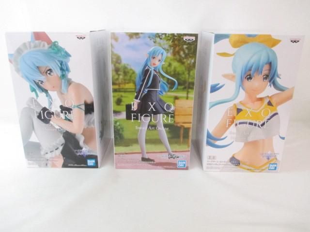 【未開封】 ソードアート・オンライン EXQフィギュア メイドver. 等 シノン アスナ 3点セット