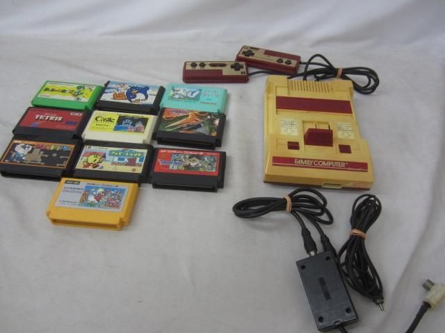 【同梱可】中古品 ゲーム ファミコン 本体 HVC-001 ソフト スーパーマリオブラザーズ 等 グッズセット