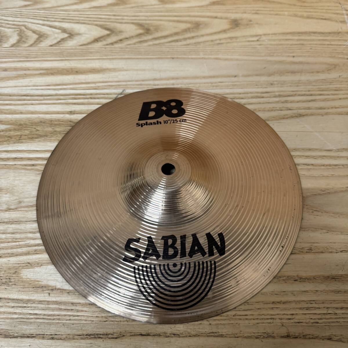 ☆SABIAN セイビアン B8 Splash スプラッシュ シンバル 10/25cm ドラム 打楽器 楽器 音楽(中古品/現状品/保管品)☆