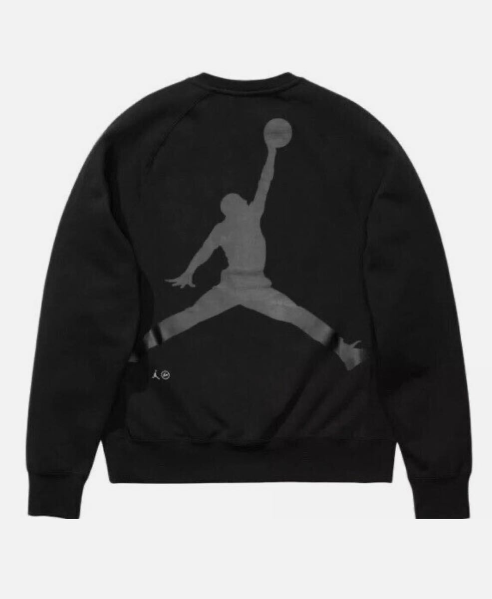 L Air Jordan x Fragment Crewneck Sweatshirt Black NIKE ナイキ ジョーダン フラグメント トレーナー　 スウェット トップス ブラック