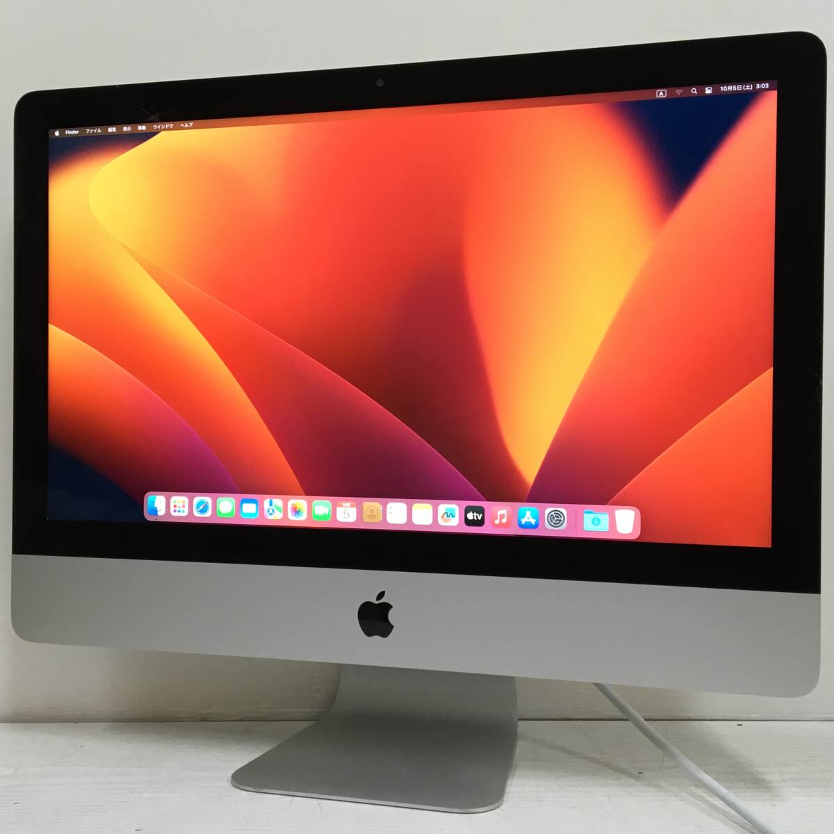 ☆【21.5インチ】Apple iMac (21.5-inch， 2017) A1418 Core i5(7360U)/2.3GHz RAM:8GB/HDD:1TB Ventura 動作品 ※難あり