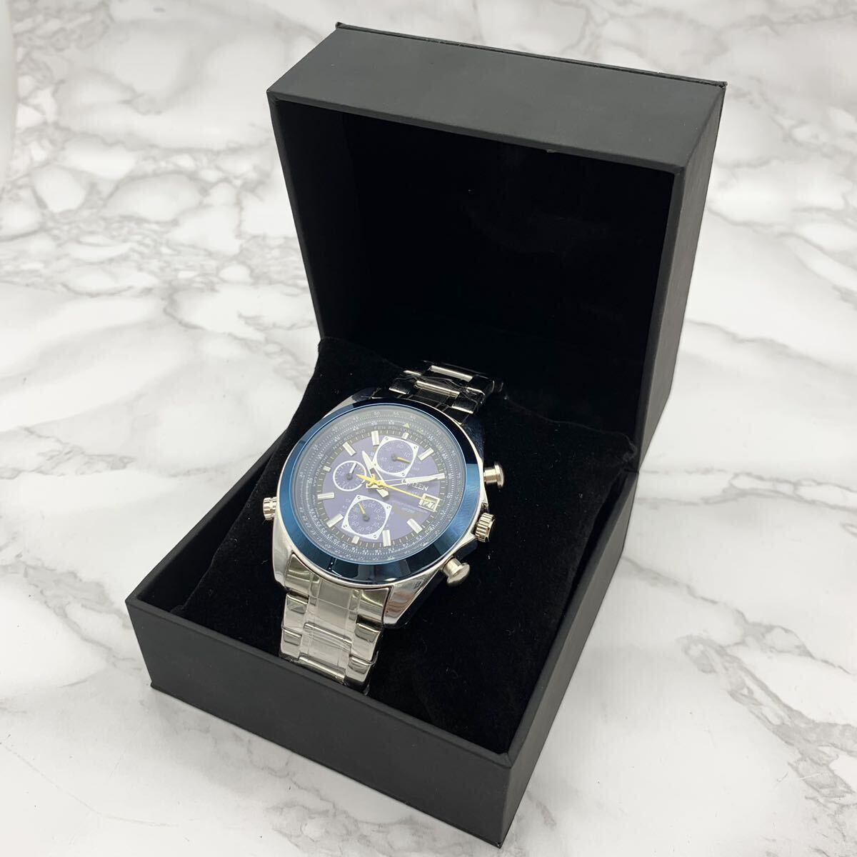 FN13610T【電池交換済み】CITIZEN シチズン WORLD CHRONOGRAPH WR200 BLUE ANGELS ブルーエンジェルス QUARTZ クォーツ 腕時計 稼働品