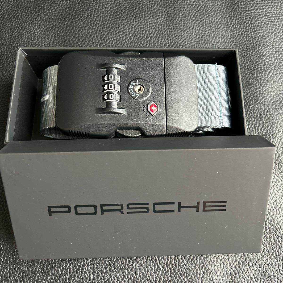  с коробкой не использовался *Porsche/ Porsche чемодан ремень TSA LOCK оригинальный Novelty *