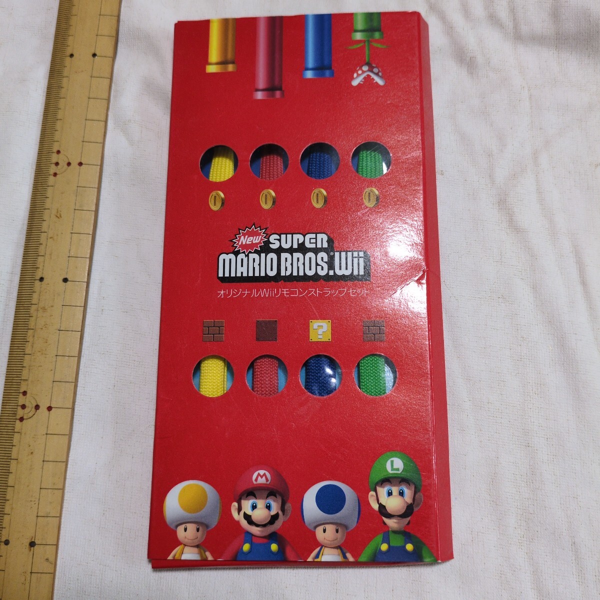 マリオ リングノート DSカードケース　タッチペン　wiiリモコンストラップなど 新品未使用 スーパーマリオブラザーズWii オリジナルWiiリモコン