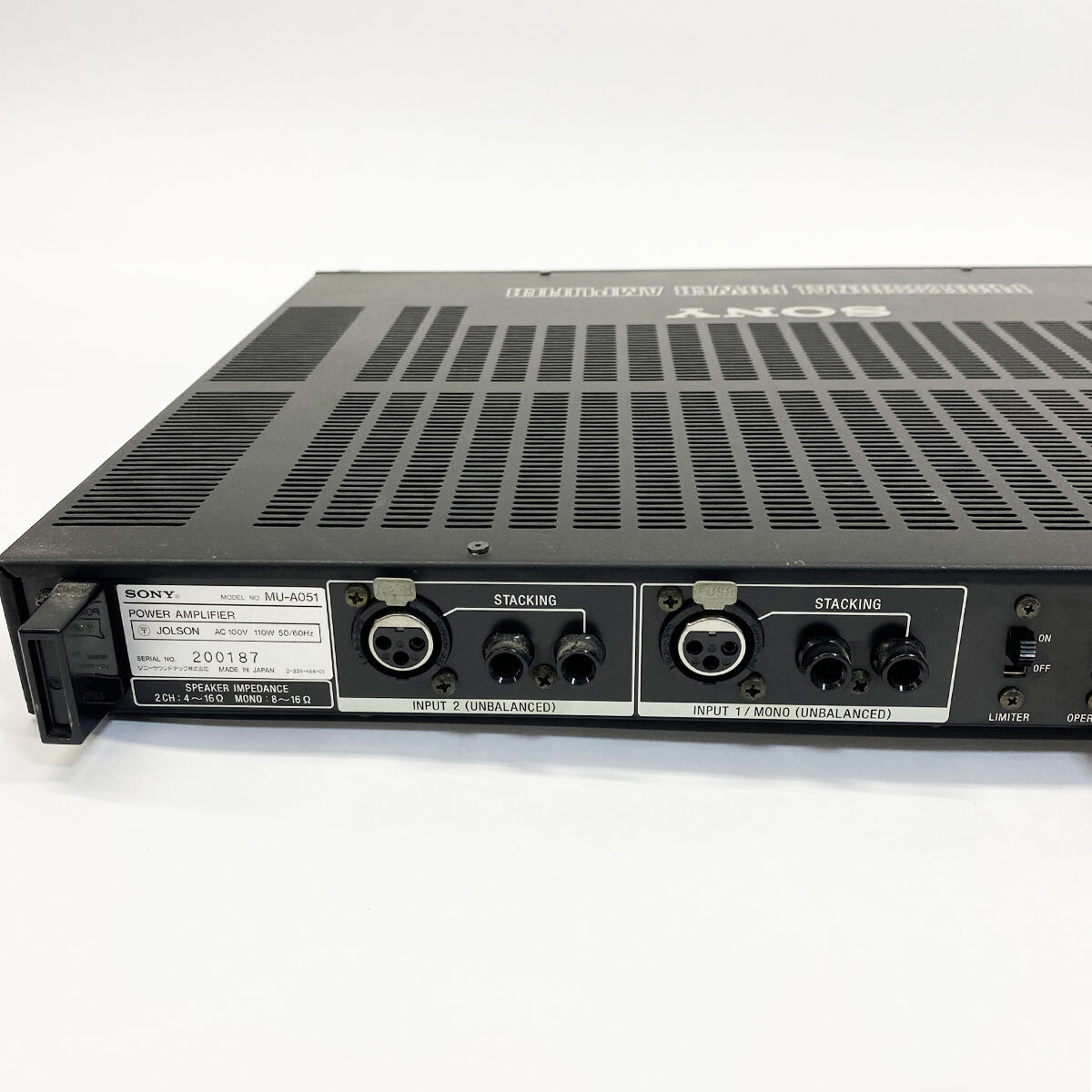 Bibian 比比昂- SONY ソニーPOWER AMPLIFIER パワーアンプMU Bibian 比比昂- SONY ソニーPOWER AMPLIFIER パワーアンプMU