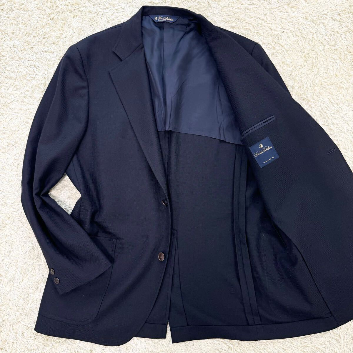 02 極美品/XL◎BROOKS BROTHERS ジャケット ネイビー Yahoo!オークション - 美品 希少XL相当 Brooks Brothers