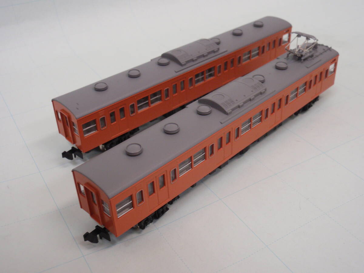 【長期保管品】TOMIX 103系オレンジ色 モハ103+102MM’ユニット 動力なし [92094]相当その１