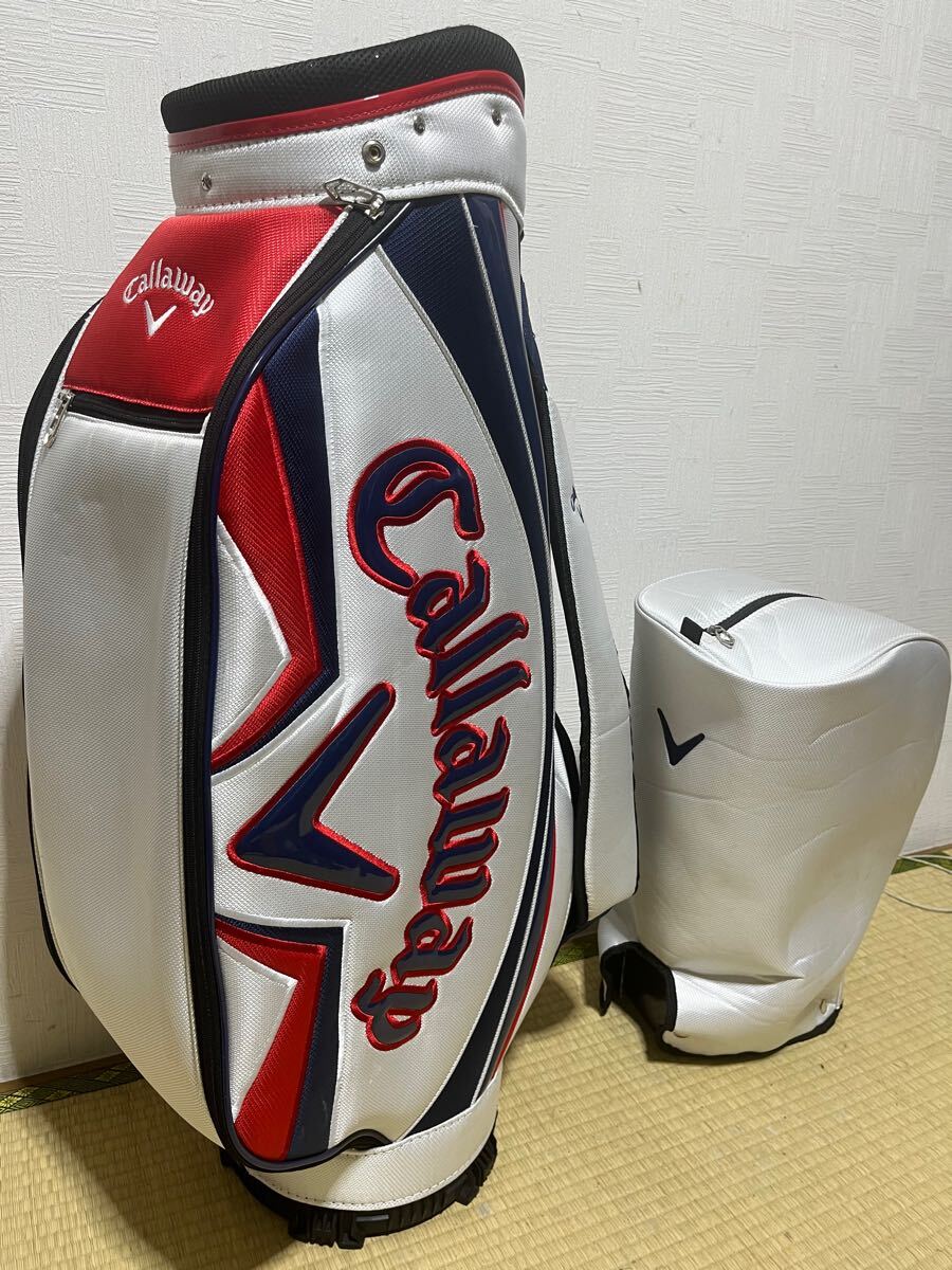 美品 Callaway キャロウェイ キャディーバッグ フードカバー付属 美品 Callaway キャロウェイ キャディーバッグ フードカバー付属