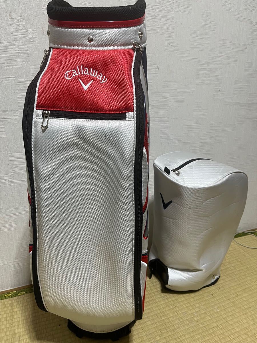 美品 Callaway キャロウェイ キャディーバッグ フードカバー付属 美品 Callaway キャロウェイ キャディーバッグ フードカバー付属