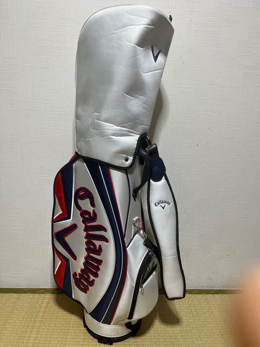 美品 Callaway キャロウェイ キャディーバッグ フードカバー付属 美品 Callaway キャロウェイ キャディーバッグ フードカバー付属