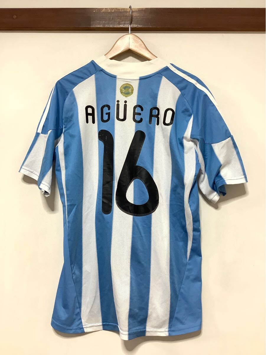 ぬ1444 アルゼンチン代表 2010 #16 アグエロ選手 adidas ぬ1444 アルゼンチン代表 2010 #16 アグエロ選手 adidas