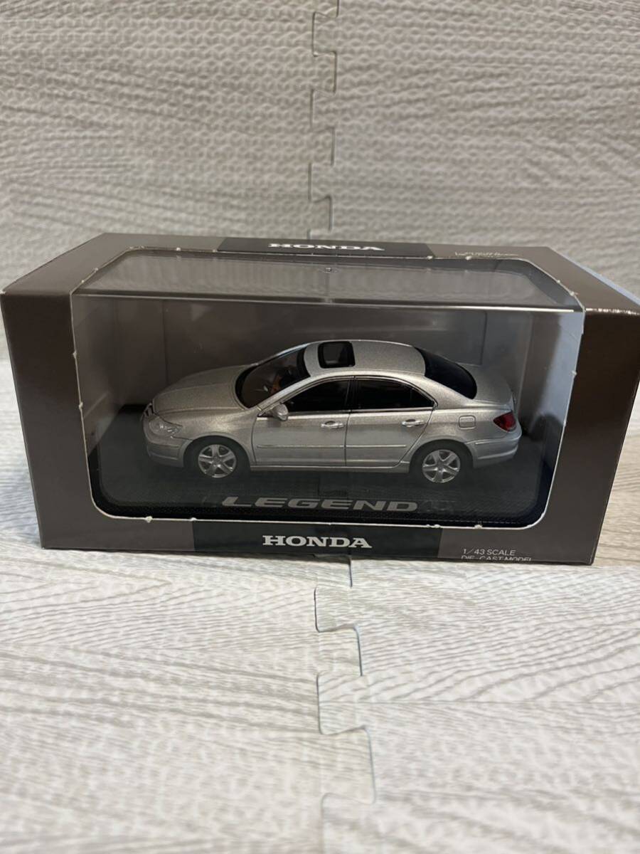 1/43 ホンダ HONDA ４代目 レジェンド LEGEND カラーサンプル ミニカー モデルカー ディーラー特注 シルバーメタリック