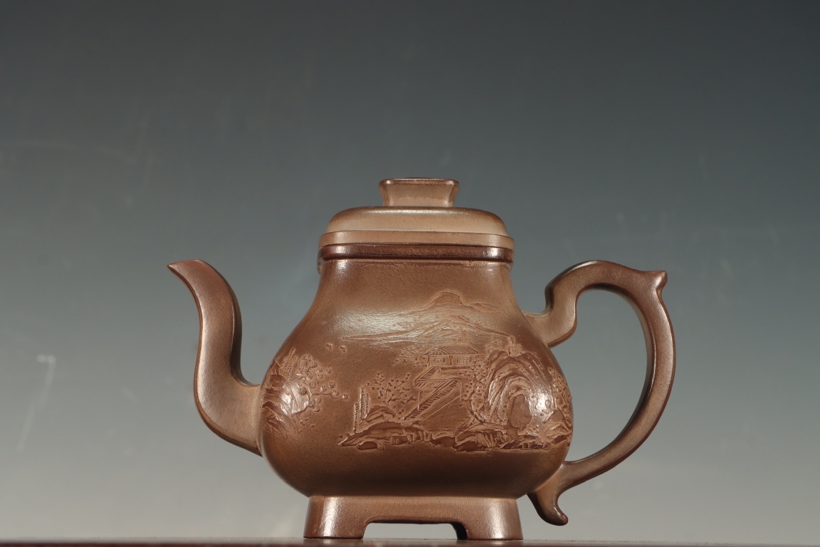 吉古」紫砂壺【荊溪史繼長製】重量356g 朱泥 段泥 急須 煎茶道具 吉古」紫砂壺【荊溪史繼長製】重量356g 朱泥 段泥 急須 煎茶道具