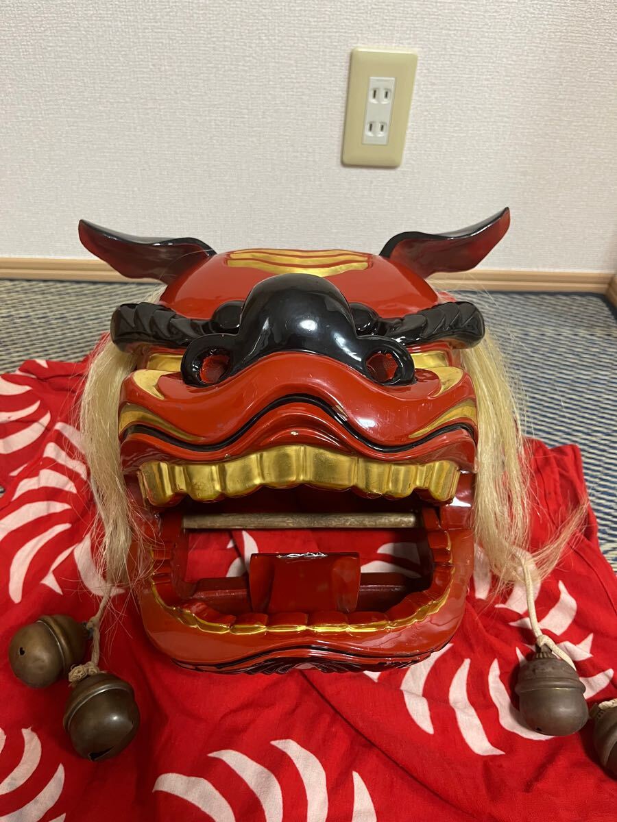 木彫 獅子頭 獅子舞 宇津 一対 舞 太神楽 魔除け 縁起物 祭り 木彫 獅子頭 獅子舞 宇津 一対 舞 太神楽 魔除け 縁起物 祭り