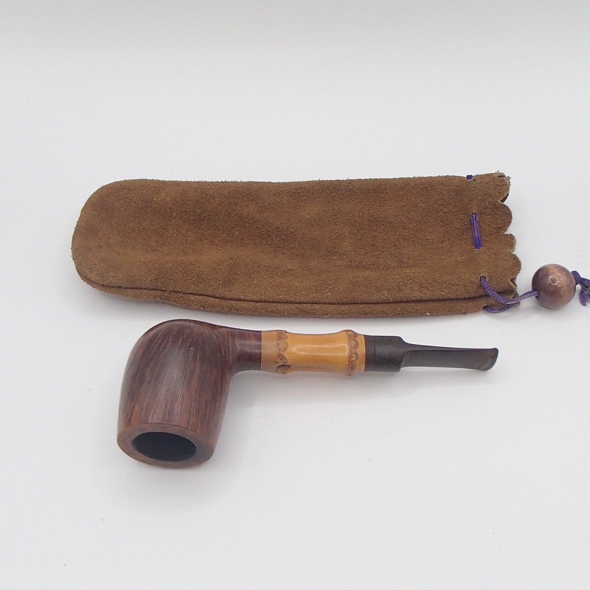 ★パイプ ストレートグレイン STANWELL /メイドインデンマーク バンブー/ 約38.4g/ 喫煙具　喫煙道具★DC