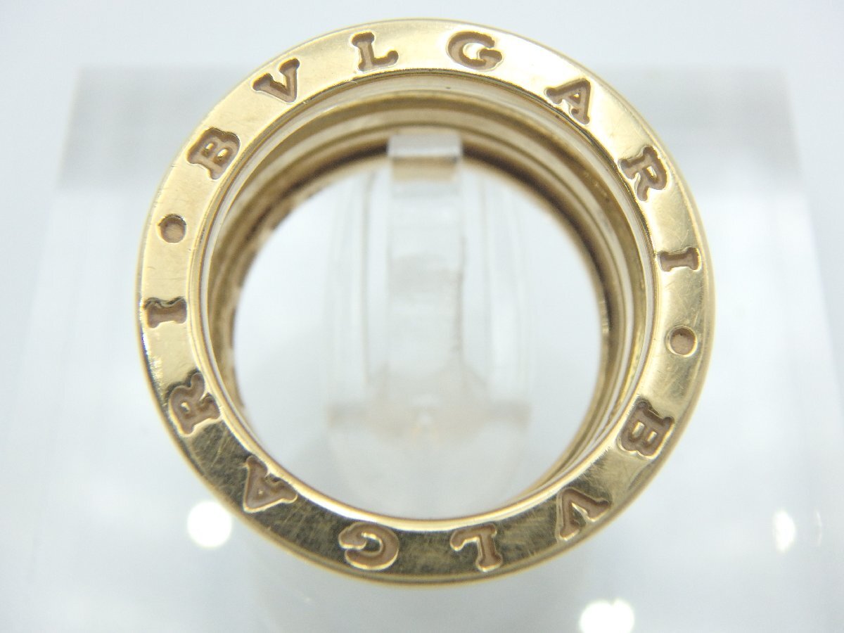 ☆BVLGARI ブルガリ B-zero1 ビーゼロワン リング 歪みあり /K18 750 約11.2g / 指輪 ブランド アクセサリー☆ND