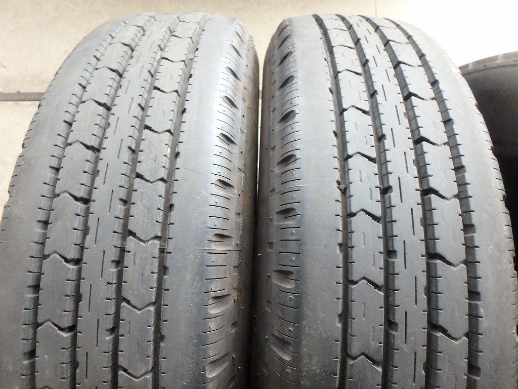 L461 送料無料【205/75R16 113/111】ブリヂストン エコピアR202 夏タイヤ 2本 2019年製 約7.5-8分山