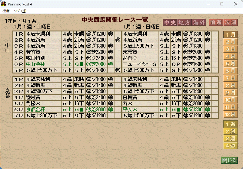 KOEI Winning Post 4 ウイニングポスト4 Windows 動(dòng)作品