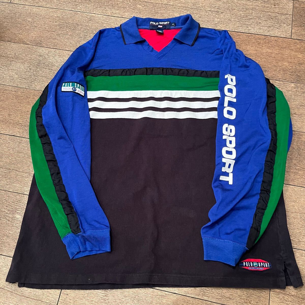 90's ポロスポーツ ラルフローレン ラガーシャツ ロンT ボーダー 90's ポロスポーツ ラルフローレン ラガーシャツ ロンT ボーダー
