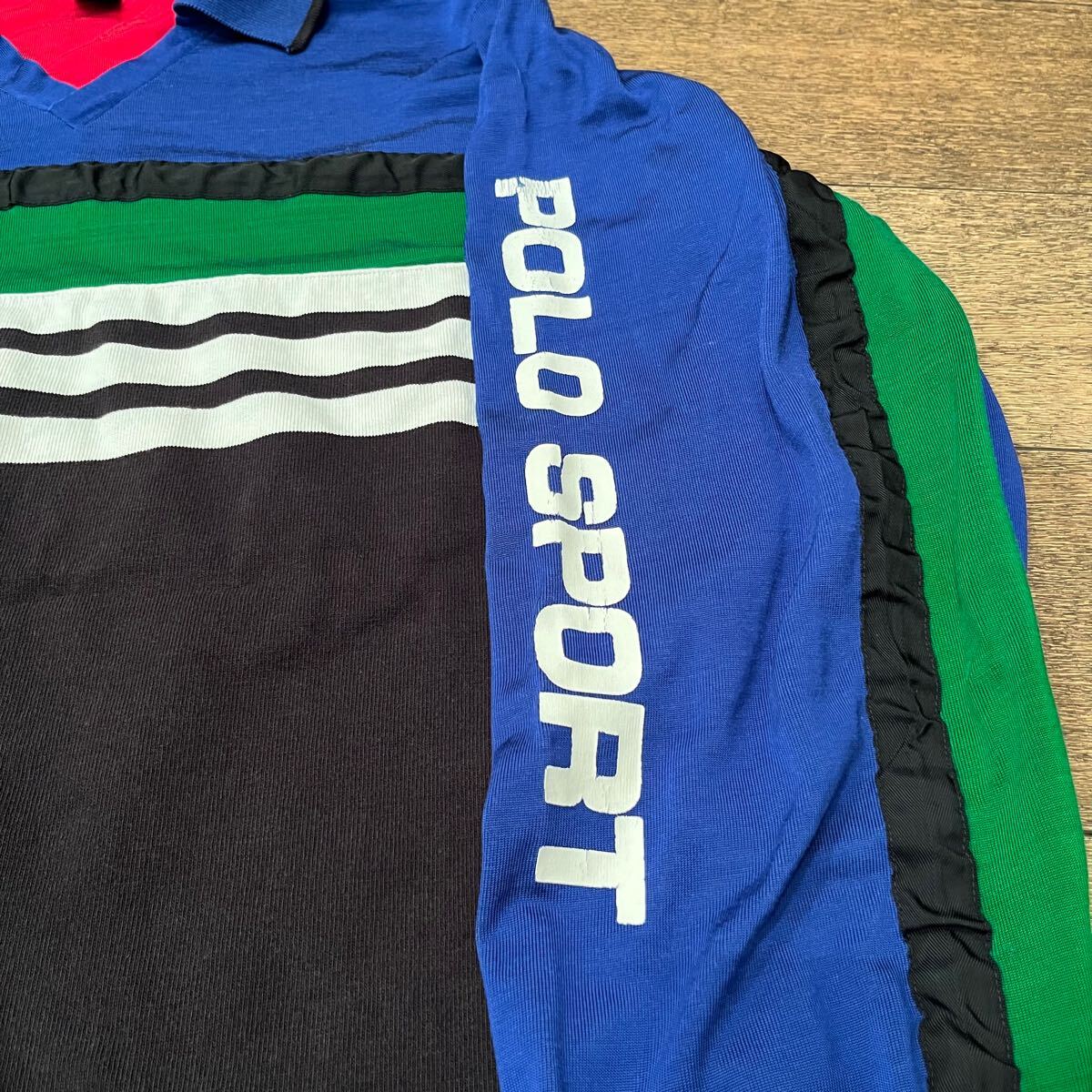 90's ポロスポーツ ラルフローレン ラガーシャツ ロンT ボーダー 90's ポロスポーツ ラルフローレン ラガーシャツ ロンT ボーダー