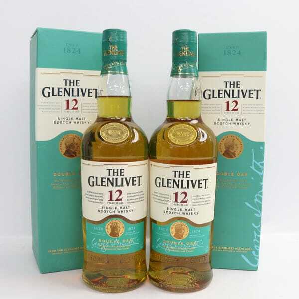 【2本セット】GLENLIVET（グレンリベット）12年 ダブルオーク 40％ 700ml O24J040007