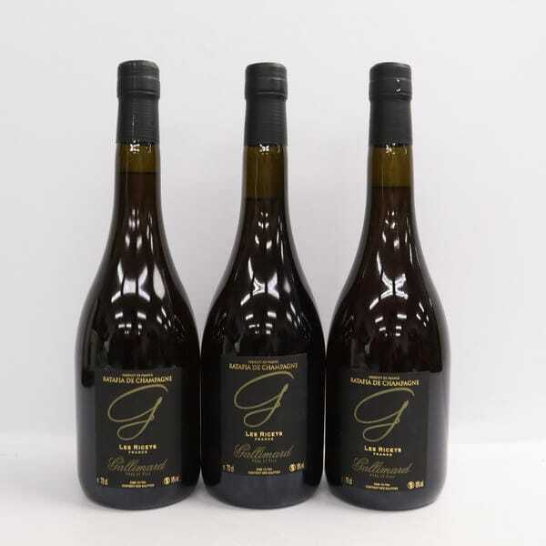 【3本セット】Gallimard（ガリマール）ラタフィア ド シャンパーニュ レ リセ NV 18% 700ml U24J050038