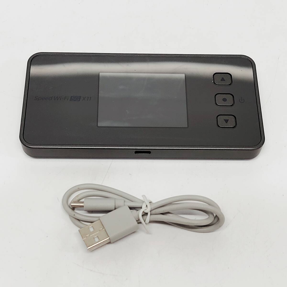●動作品 KDDI NEC NAR01 モバイルルーター Speed Wi-Fi 5G X11 チタニウムグレー ポケットWi-Fi ネットワーク N797