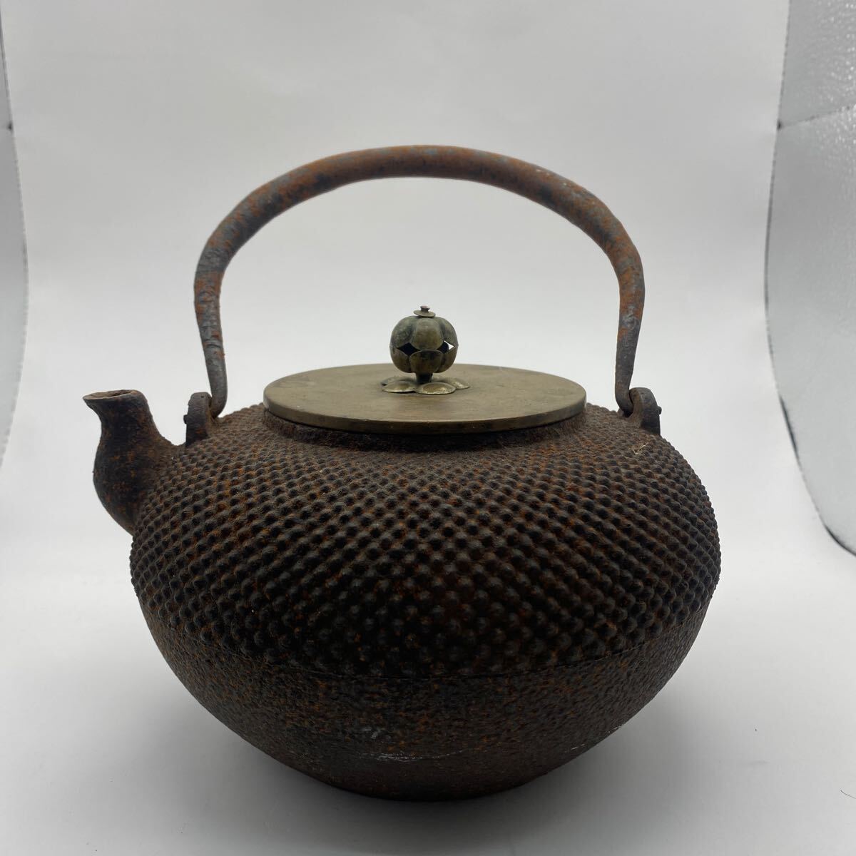 希少 龍文堂 名人安之介造 長手取式鉄瓶 山水花鳥漢詩紋 煎茶 希少 龍文堂 名人安之介造 長手取式鉄瓶 山水花鳥漢詩紋 煎茶