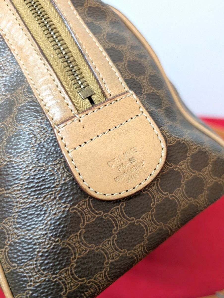 美品 極希少 Celine セリーヌ マカダム柄ミニボストンバッグ 美品 極希少 Celine セリーヌ マカダム柄ミニボストンバッグ