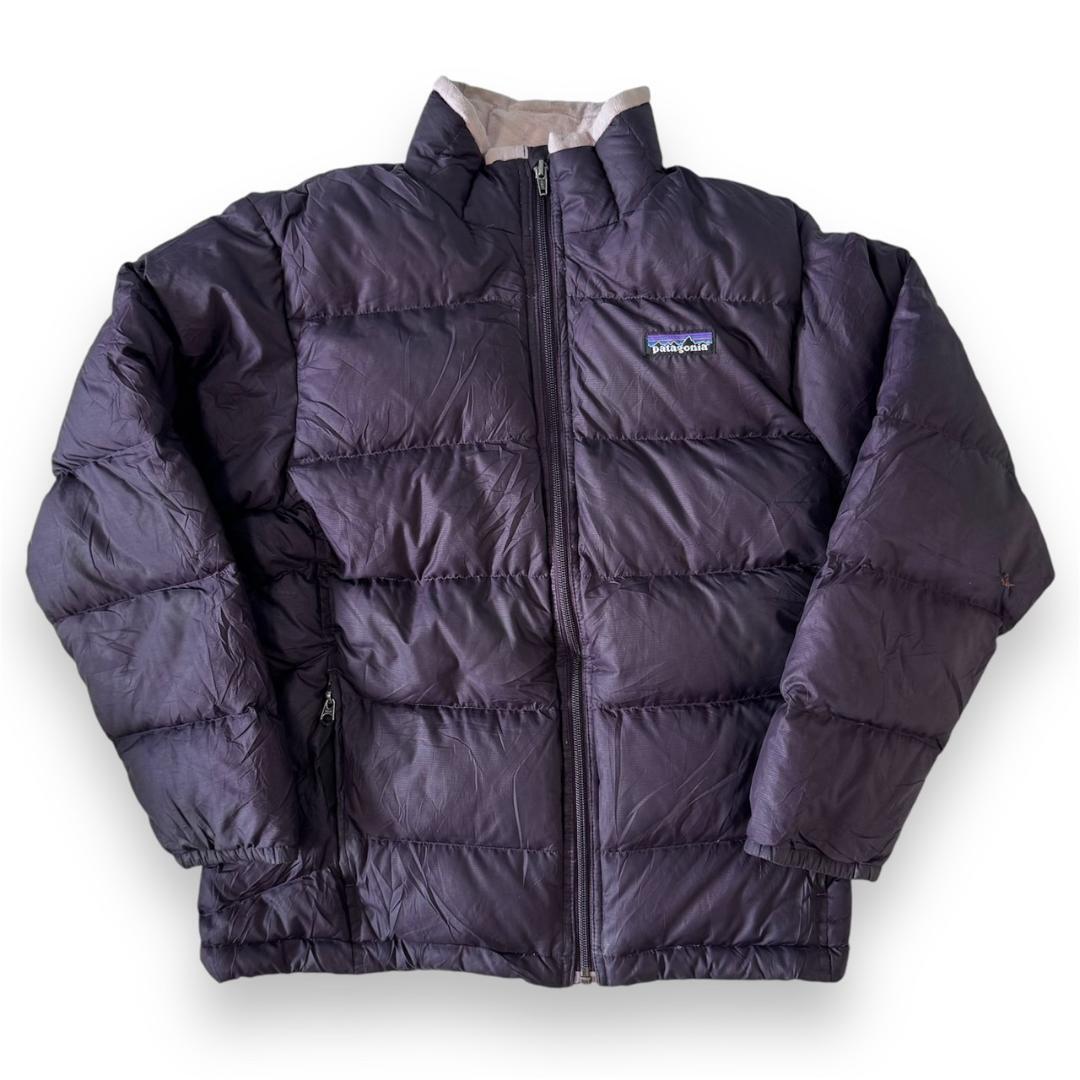 Patagonia パタゴニア ダウンジャケット パープル キッズ L 海外企画