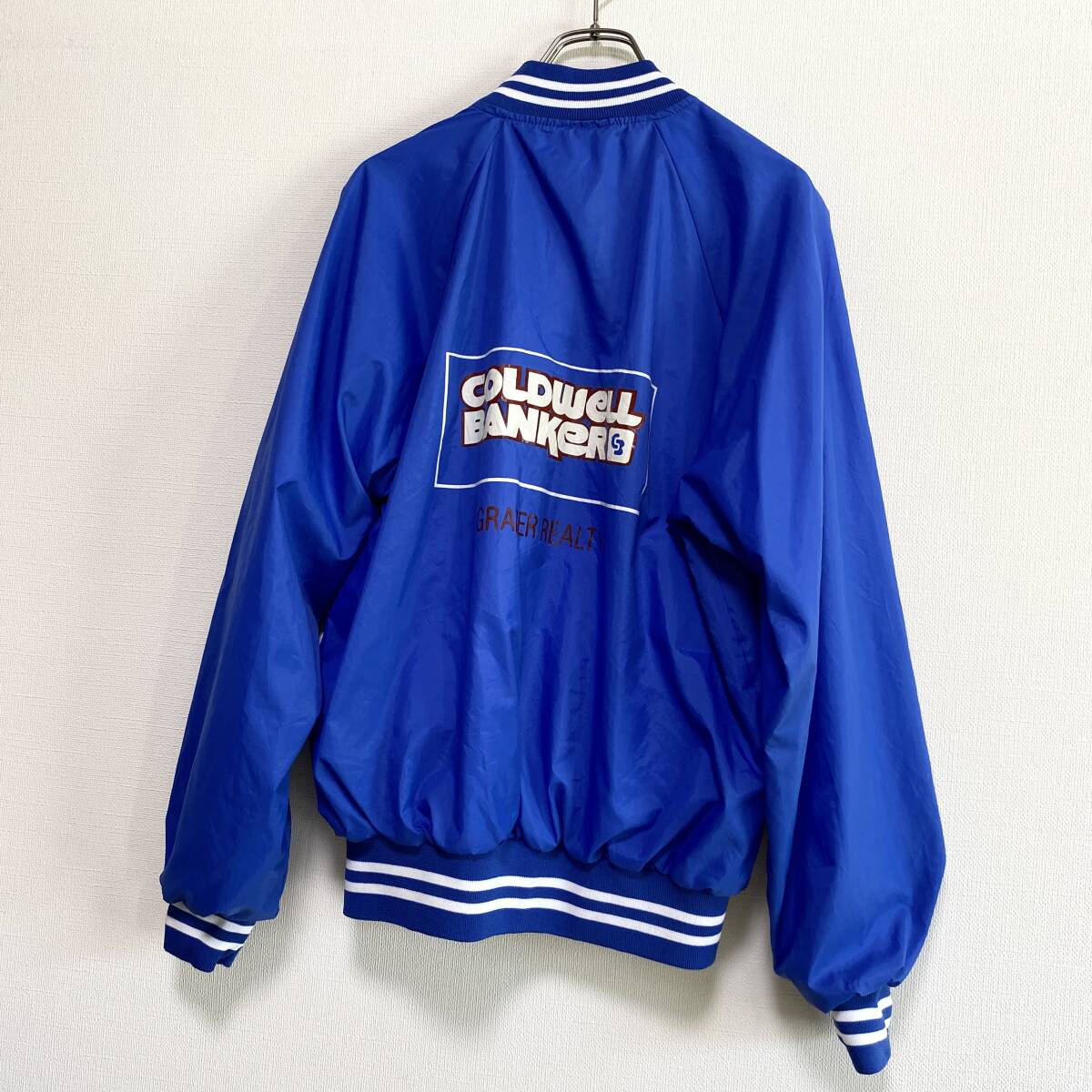 アメリカ古着 90s スタジャン ナイロンジャケット 企業物 USA製 アメリカ古着 90s スタジャン ナイロンジャケット 企業物 USA製