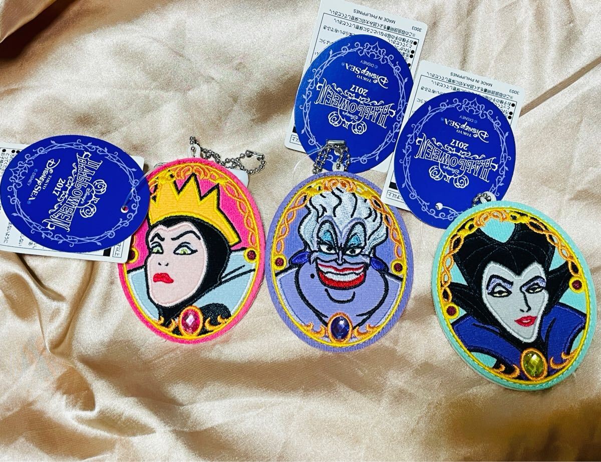 新品 Disney ディズニーハロウィーン2017★ヴィランズ★悪役★マレフィセント　アースラー　3點(diǎn)セット　チャーム　完売品